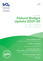 Cover of Issue 99 – Federal Budget 2019
