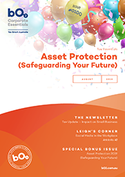 Cover of Issue 100 – Asset Protection 2019