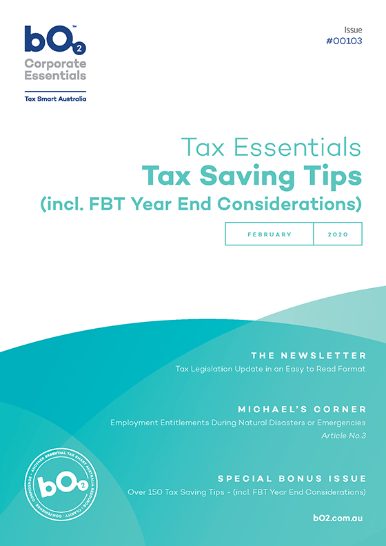 Cover of Issue 103 – Tax Saving Tips 2020