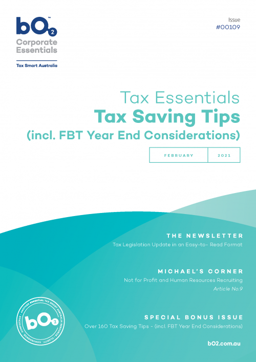 Cover of Issue 109 – Tax Saving Tips 2021